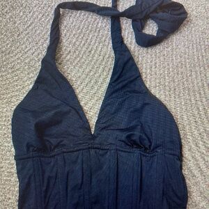 Women's Black Crop-top